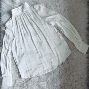 H&M White Chiffon Blouse